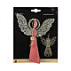 Decorazione di carta Angelo rosso 100% FSC h 15 cm s2
