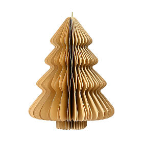 Tree-shaped Christmas ornament, beige 100% FSC paper, 8x6 in