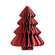 Décoration pour sapin en papier rouge 20 cm FSC 100% s1