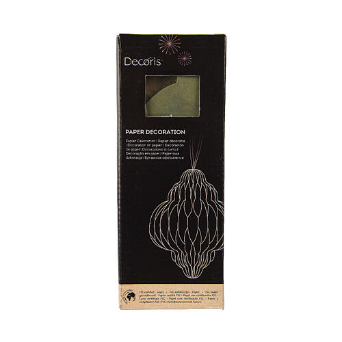 Wabenanhänger, grün, 100 % FSC-Papier, 20 cm hoch 2