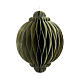 Green Christmas tree decoration paper ball 20 cm FSC 100% s1
