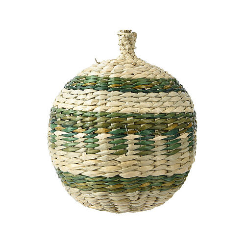 Braided seagrass Christmas ball of 3 in 2