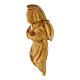 Olivewood angel, Christmas tree ornament, carved by hand, 3 in s2