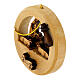 Round ornament for Christmas tree with Nativity, olivewood, 2.5 in s2