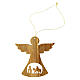 Olivewood angel with Flight into Egypt, Christmas tree ornament, 2.5 in s3