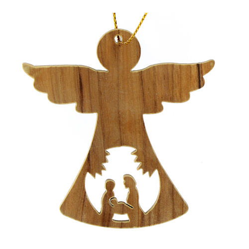 Angel Christmas tree decoration olive tree Nativity 6 cm 1