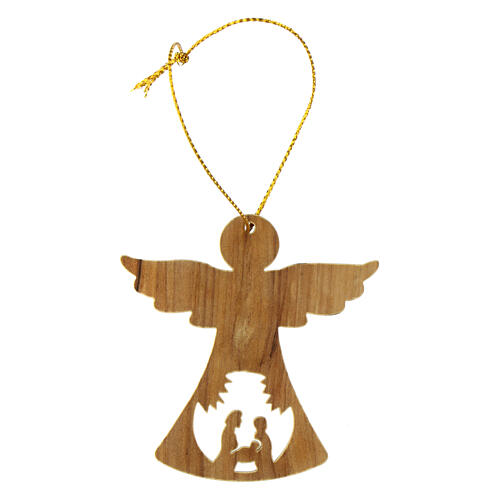 Angel Christmas tree decoration olive tree Nativity 6 cm 3