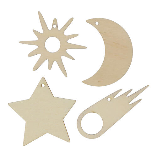 Set addobbi tema Spazio SPIRA Small legno 8 pezzi 4