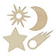 Set addobbi tema Spazio SPIRA Small legno 8 pezzi s4