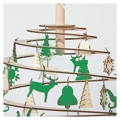 Set SPIRA Large Blätter-Anhänger, Filz & Holz, 10-teilig 2