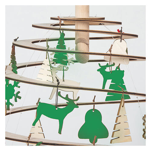 Set SPIRA Small Blätter-Anhänger, Filz & Holz, 10-teilig 2