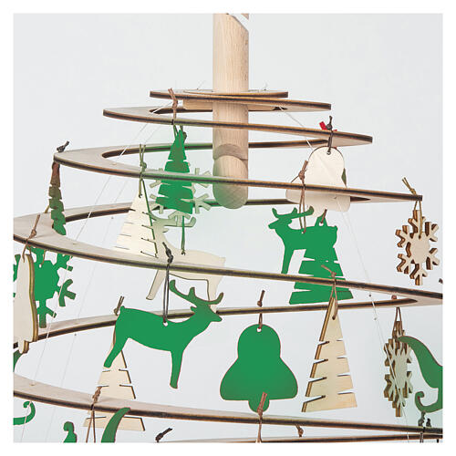 Set decorazioni foglie feltro legno SPIRA Medium 10 pz 2