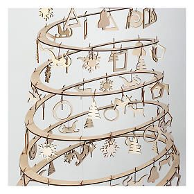 Set 10 Weihnachtsanhänger SPIRA Small Holz