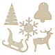 Set of 10 Christmas decorations for SPIRA Small tree, wood s3