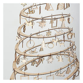 Set 10 Weihnachtsdekorationen SPIRA Medium Holz