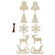 Set of Christmas tree ornaments for SPIRA Large, 10 wooden pieces s1