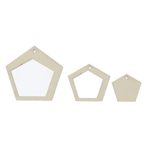 Set of 14 geometric Christmas decorations SPIRA, medium 5