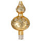 Puntale oro decori glitterati vetro soffiato 35cm s2