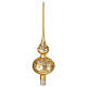 Puntale oro decori glitterati vetro soffiato 35cm s4