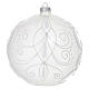 Boule de Noël verre soufflé décoré 150 mm s1