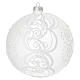 Boule de Noël verre soufflé décoré 150 mm s2