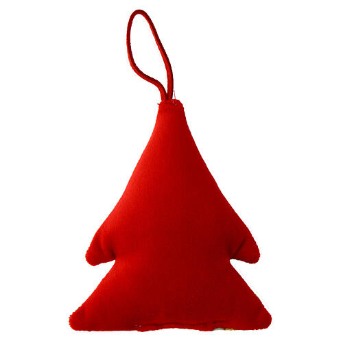 Weihnachtsanhänger, Geburt Christi, aus Stoff, 10 × 8 cm 3