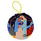 Fabric Christmas ball with Nativity Scene, 3.5 in s1