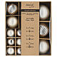 Set 16 palline Natale argento vetro 4, 6 e 8 cm s1