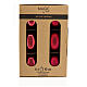 Boîte 6 pcs boules de Noël rouges 10 cm s2