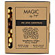 Box 12 palline Natale grappoli color oro vetro 2,5 cm s1