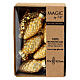 Box 12 palline Natale pigna vetro oro riciclato 4,5 cm s1