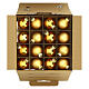 Caja 42 piezas bolas árbol Navidad color oro tamaños diferentes vidrio 4, 6 e 8 cm s2