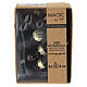 Box of 8 star-shaped Christmas baubles, black recycled glass, 4 cm s1