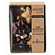 Box 8 pz palline Natale stella bronzo-marrone vetro riciclato 4 cm  s1