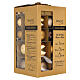 Conjunto 42 peças bolas Natal castanho e bronze vidro medidas 4-6-8 cm s1