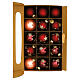 Set 30 palline Natale rosso-bordeaux e rosa antico vetro riciclato 6 cm s2