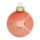 Set 30 palline Natale rosso-bordeaux e rosa antico vetro riciclato 6 cm s9