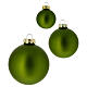 Conjunto de 16 bolas de Natal vidro verde pistache 4, 6 e 8 cm s2