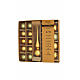 Box 19 pz puntale e palline Natale color oro varie dimensioni vetro s1