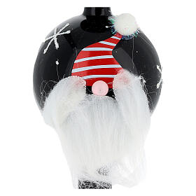 Puntale in vetro Babbo Natale 31 cm