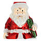 Santa Claus glass tree topper 30 cm s2