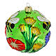 Boule de Noël préservation des abeilles 8 cm verre s3