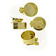 Set 8 pz clip portacandele dorati 4 cm s4