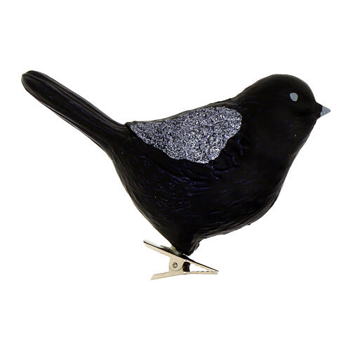 Clip albero colombe 3 pz plastica riciclata nero 9 cm 4