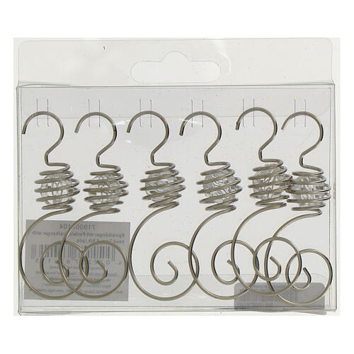 Kerzenhalter-Set mit Dorn, rund, silberfarben glänzend – 4 Stück, Ø 7,5 cm 4