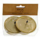Portacandele 4 pz rotondo metallo champagne opaco 7,5 cm s1