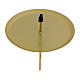 Portacandele 4 pz rotondo metallo champagne opaco 7,5 cm s3