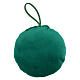 Green fabric Christmas ball with Nativity, 3.5 in diameter s4