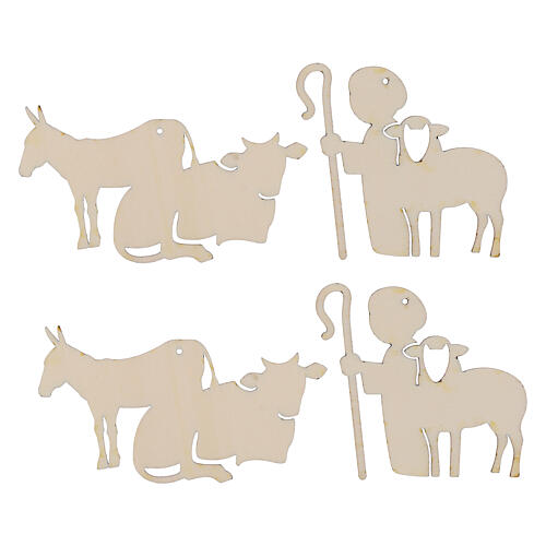 Decoraciones SPIRA Nativity 5 cm Árbol Navidad Belén Small madera 20 piezas 4