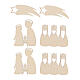 Decoraciones SPIRA Nativity 8 cm árbol Navidad belén Large madera 20 piezas s2